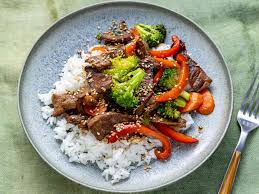 Beef Teriyaki Rice and Stir Fry