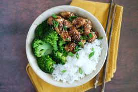 Chicken Teriyaki Rice and Broccoli